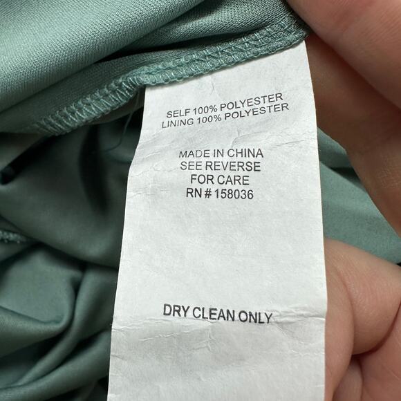 NWT Birdy Grey Chiffon Sea Glass Hannah Empire V-Neck Romantic Dress Gown XL - Picture 16 of 16